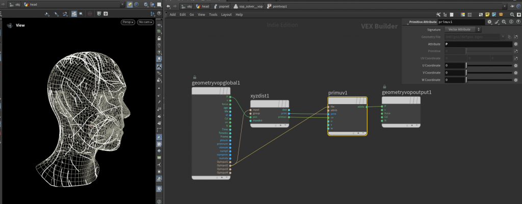 图片[9]-pop 粒子沿着物体表面运动solver+xyzdist.primuv/ray-houdiniUE