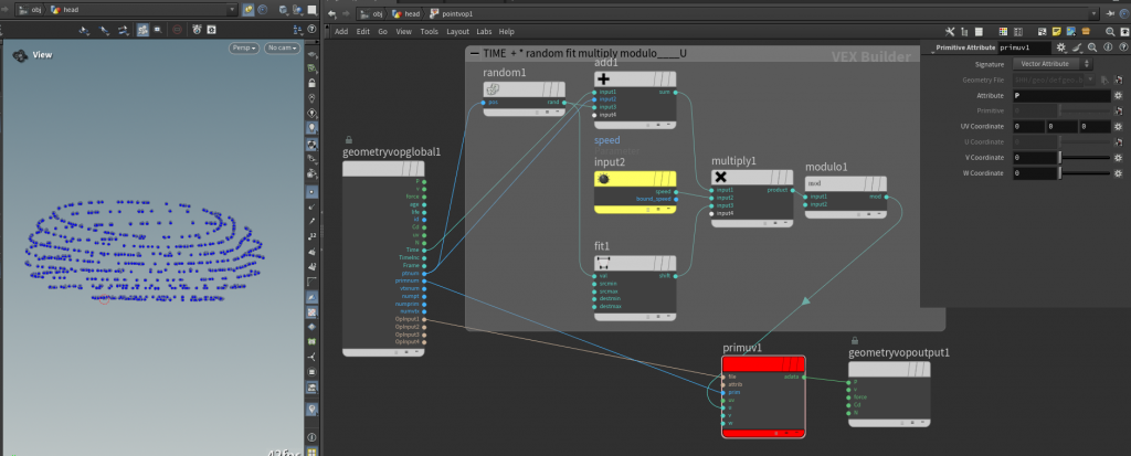 图片[10]-点沿着样条曲线运动 VOP:primuv+time on u-houdiniUE