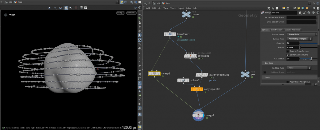 图片[12]-点沿着样条曲线运动 VOP:primuv+time on u-houdiniUE