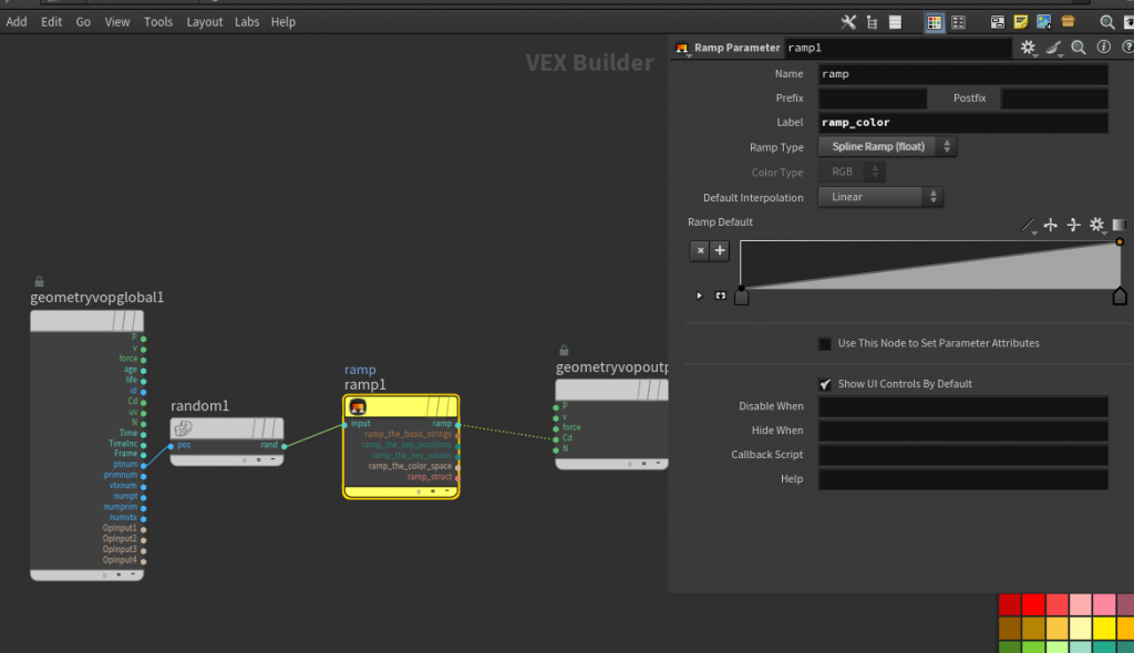 图片[8]-Scatter点沿着曲线运动 （sourceprim、sourceprimuv）+primuv( time on u)-houdiniUE