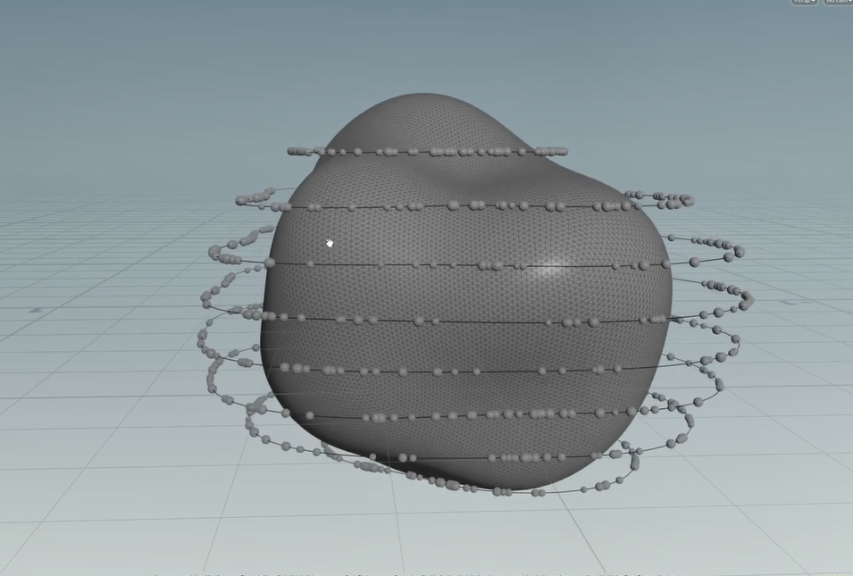 点沿着样条曲线运动 VOP:primuv+time on u-houdiniUE