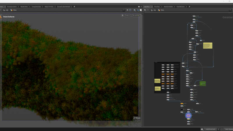 巨嘴鸟 |完整场景-houdiniUE