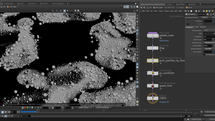 图片[1]-流动涟漪/波纹-houdiniUE