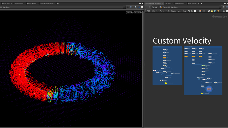图片[5]-燃气炉火焰 PBR 和 NPR-houdiniUE