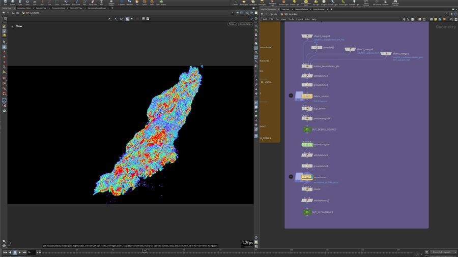 图片[2]-MPM求解器制造山体滑坡自然景观-houdiniUE
