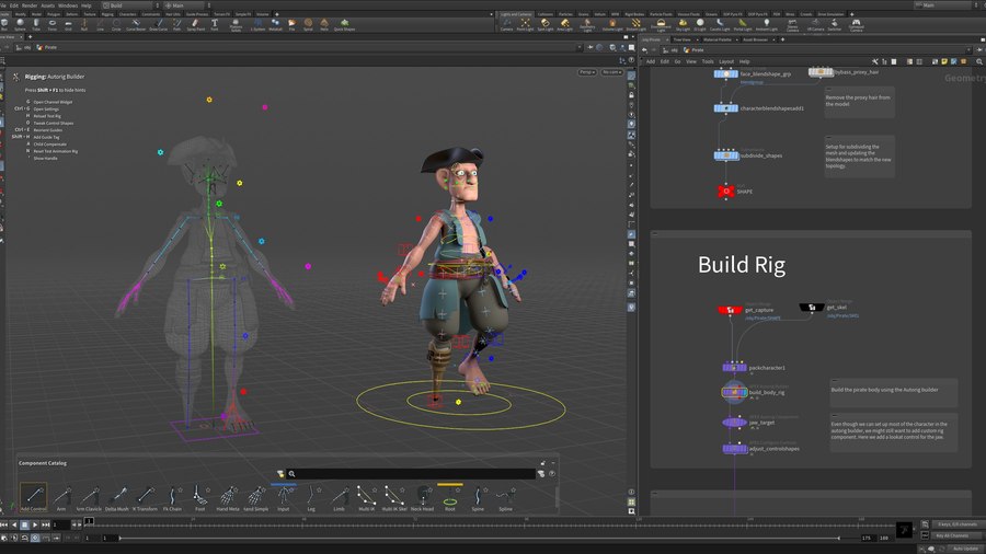 图片[2]-海盗角色绑定-houdiniUE