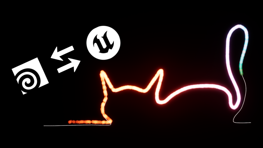 图片[1]-Houdini 与 Unreal 之间的导出样条-houdiniUE