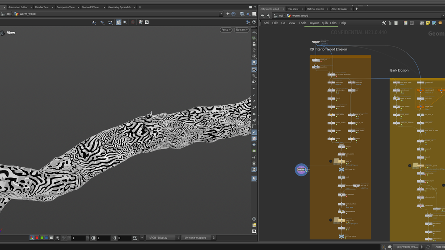图片[1]-树干 木蠹虫-houdiniUE