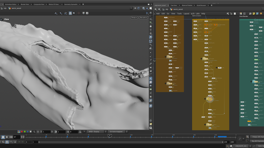 图片[5]-树干 木蠹虫-houdiniUE