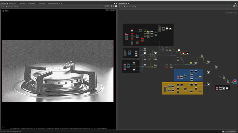 图片[1]-燃气炉火焰 PBR 和 NPR-houdiniUE