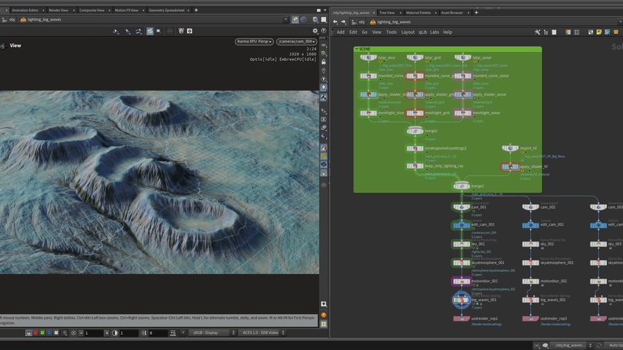 图片[1]-地形景观 高度场-houdiniUE