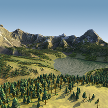 生物群落 环境 植被-houdiniUE