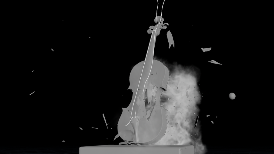 图片[2]-慢动作 小提琴破碎毁灭效果-houdiniUE