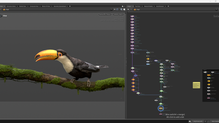 图片[2]-巨嘴鸟 |完整场景-houdiniUE
