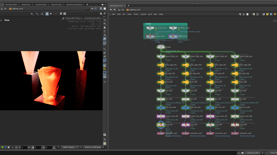 图片[1]-运动图形 珊瑚式生长扩散-houdiniUE